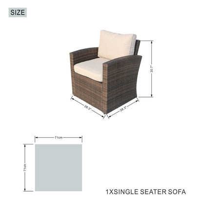 Direct Wicker Elegant Ute Soffgrupp Med Eldstad Bord