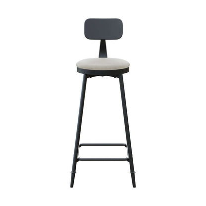 7 Delar Industriell Metall Utomhus Patio Bar Matset med Bord och Stolar