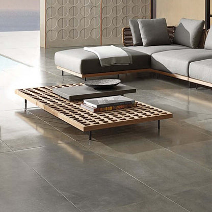 37,4 Tum Bred Modern Aluminium Och Rattan Utesoffa Med Kudde