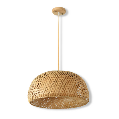 Bohemsk Rattan Hänglampa - Stilig och Miljövänlig Pendellampa för Heminredning