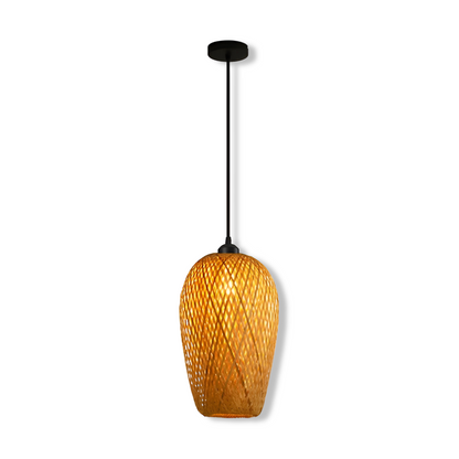 Bohemsk Rattan Hänglampa - Stilig och Miljövänlig Pendellampa för Heminredning