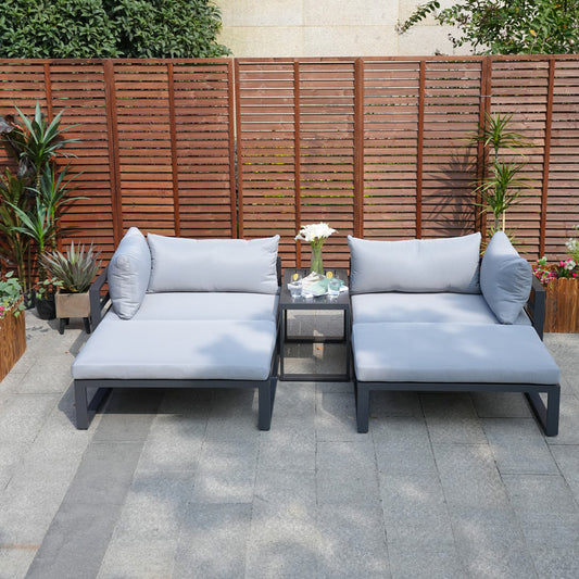 Direct Wicker aluminum Outdoor Modular Sofa Set PAS-50128