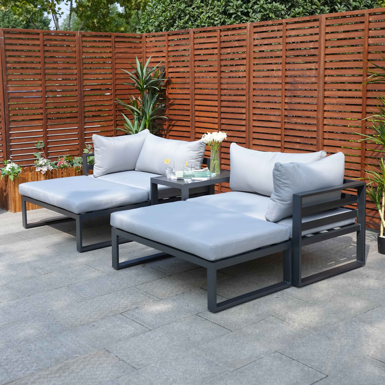 Direct Wicker aluminum Outdoor Modular Sofa Set PAS-50128