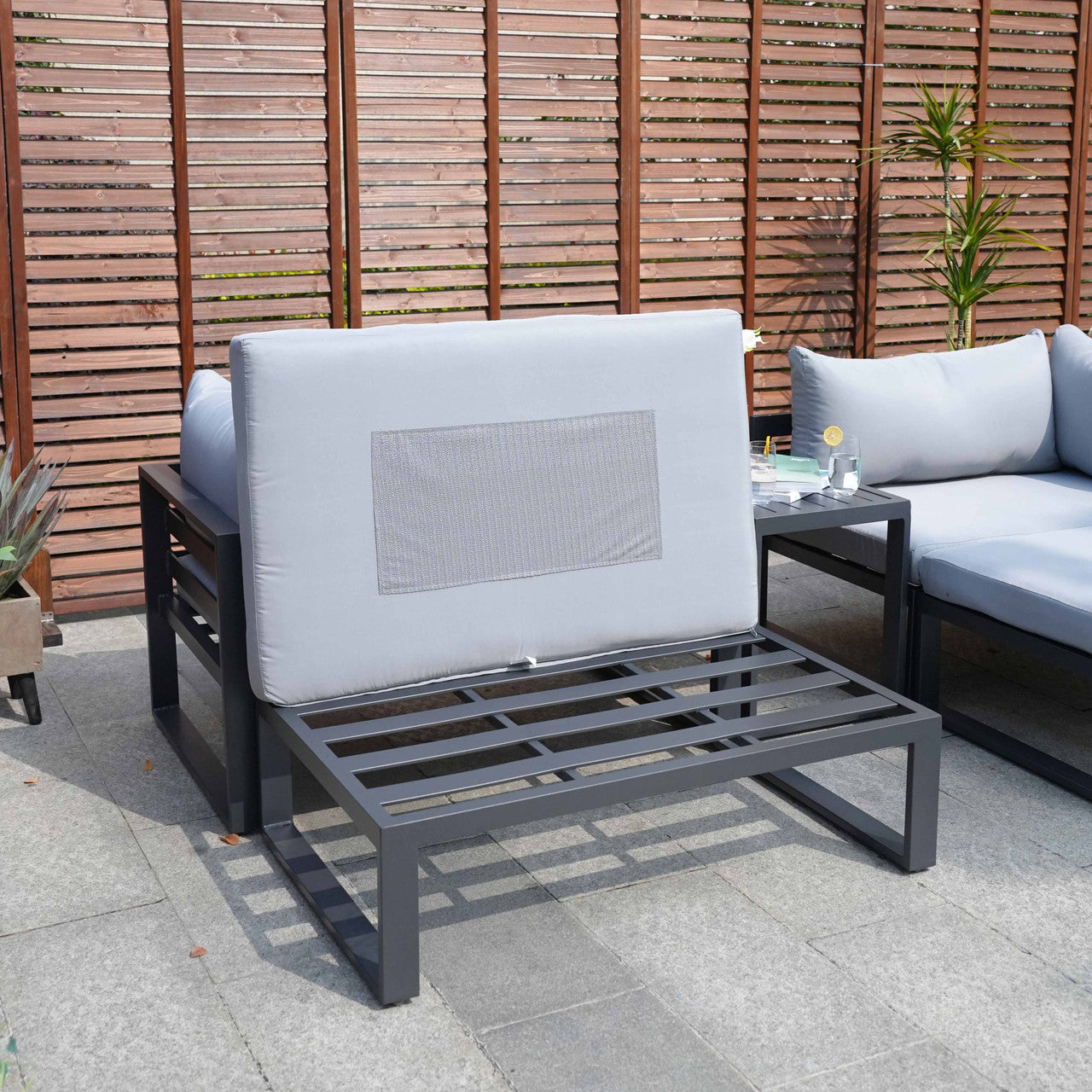 Direct Wicker aluminum Outdoor Modular Sofa Set PAS-50128