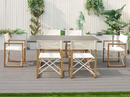 6-Sits Utomhus Matgrupp - Rektangulärt Matbord PAD-2340TA+2508