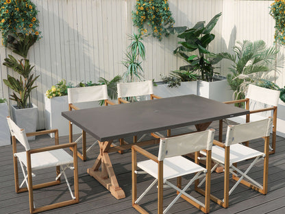 6-Sits Utomhus Matgrupp - Rektangulärt Matbord PAD-2340TA+2508