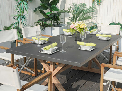 6-Sits Utomhus Matgrupp - Rektangulärt Matbord PAD-2340TA+2508