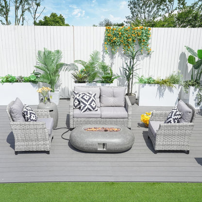 Direct Wicker Warranty & Assembly Fyrpersoners Aluminium Rattan Sofa Set