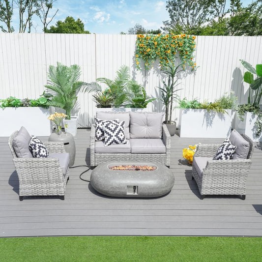 Direct Wicker Warranty & Assembly Fyrpersoners Aluminium Rattan Sofa Set