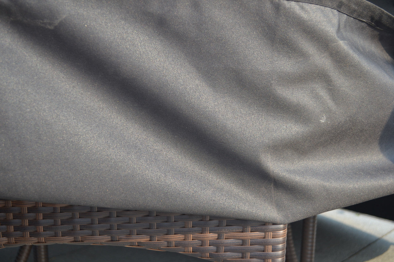 Direkt Wicker Utomhus Regnskydd För Hela Setet Svart 98.43" X 59.06" X 31.5"