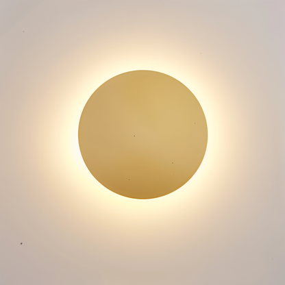 FullHalo Vägglampa - Rund svart/vit/guld vägglampa i metall - Modern vägglampdesign