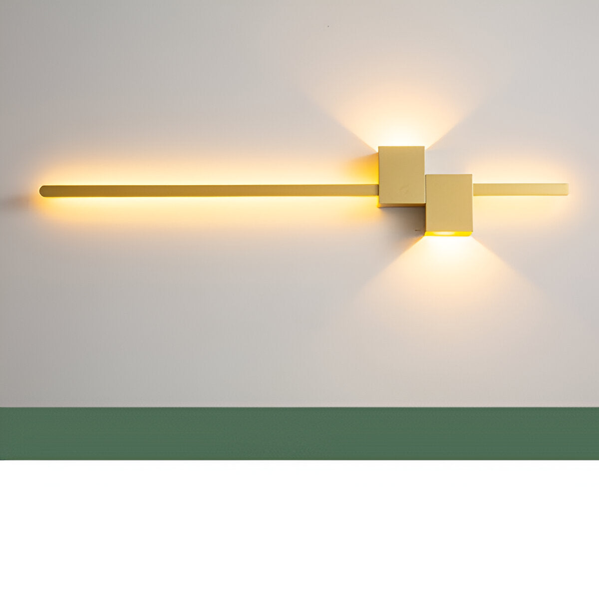 The Line vägglampa - Minimalistisk svart lång LED-vägglampa