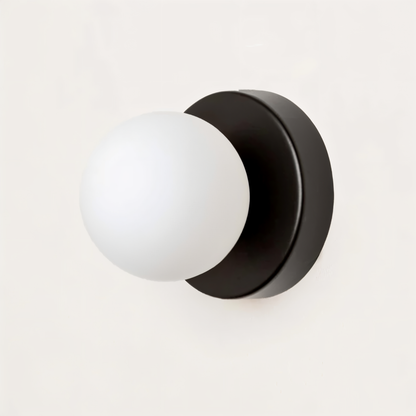 PearlPop vägglampa - vit glasklotvägglampa - LED-vägglampor inomhus