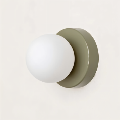 PearlPop vägglampa - vit glasklotvägglampa - LED-vägglampor inomhus