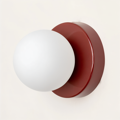 PearlPop vägglampa - vit glasklotvägglampa - LED-vägglampor inomhus