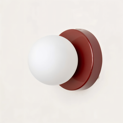 PearlPop vägglampa - vit glasklotvägglampa - LED-vägglampor inomhus