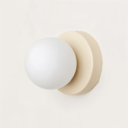 PearlPop vägglampa - vit glasklotvägglampa - LED-vägglampor inomhus