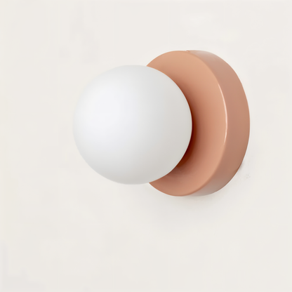 PearlPop vägglampa - vit glasklotvägglampa - LED-vägglampor inomhus