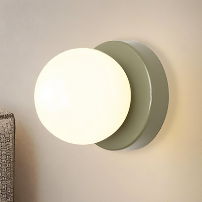 PearlPop vägglampa - vit glasklotvägglampa - LED-vägglampor inomhus