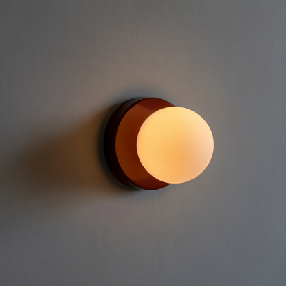 PearlPop vägglampa - vit glasklotvägglampa - LED-vägglampor inomhus