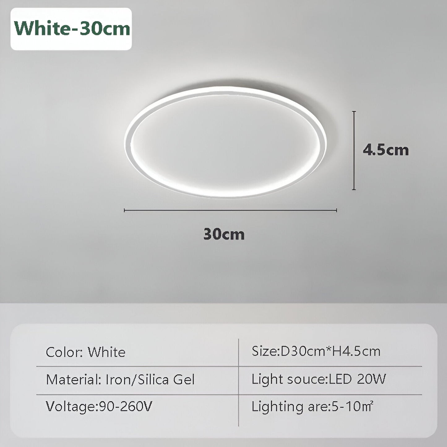 Radiant Orbit - Rund Dimbar LED-Taklampa