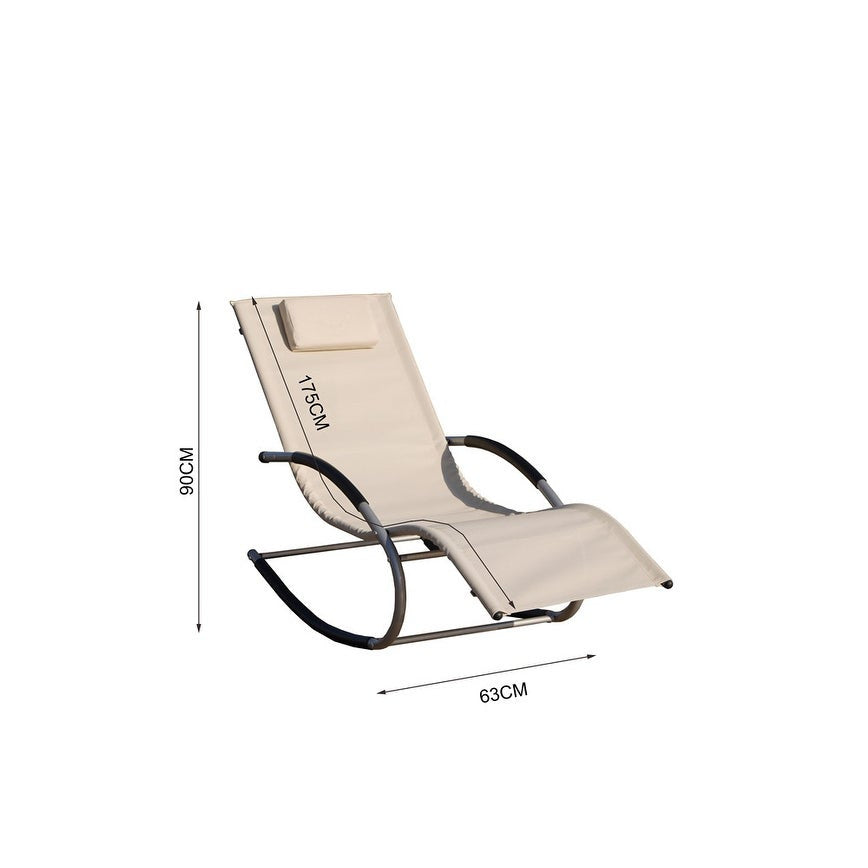 Patio Rocking Chair (PAL-009) För Utomhusbruk Bekväm