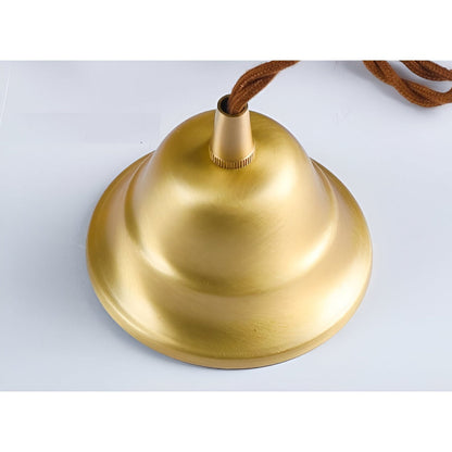 Levande Glas Pendellampa med Kopparaccent - Elegant Inredning