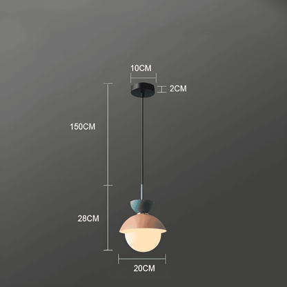 AluGlobe - Modern Macaron Taklampa i Aluminium