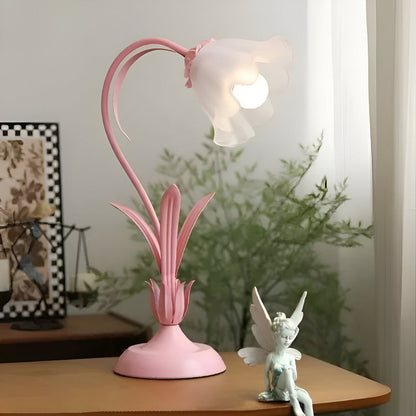 Bordslampa i Fransk Antik Stil – Dekorativ Lampa med Blomsterdesign för Sovrum & Vardagsrum