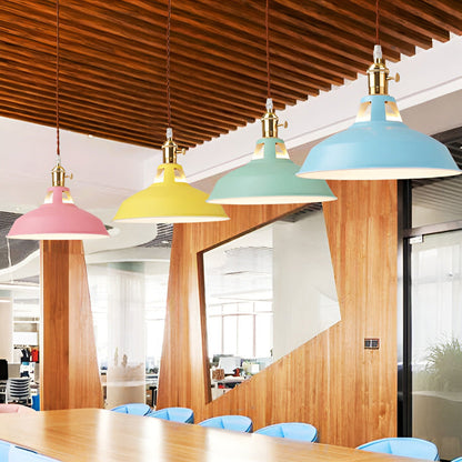 BarnFlare Taklampor - Färgglad Industriell LED Macaron Hängande Lampa
