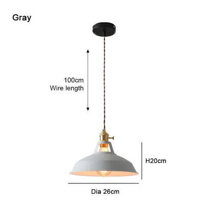 BarnFlare Taklampor - Färgglad Industriell LED Macaron Hängande Lampa