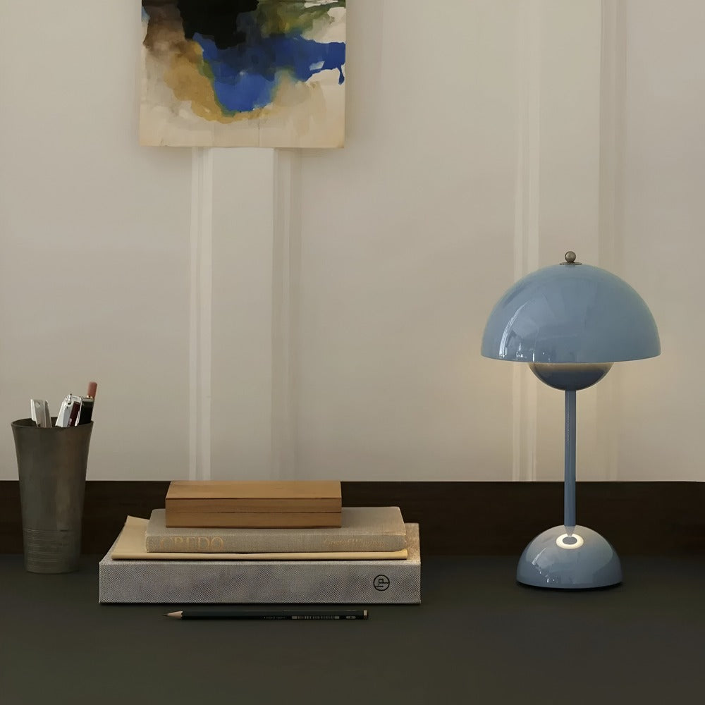 Elegant Glow - Modern Touch LED-Bordslampa med Svamp