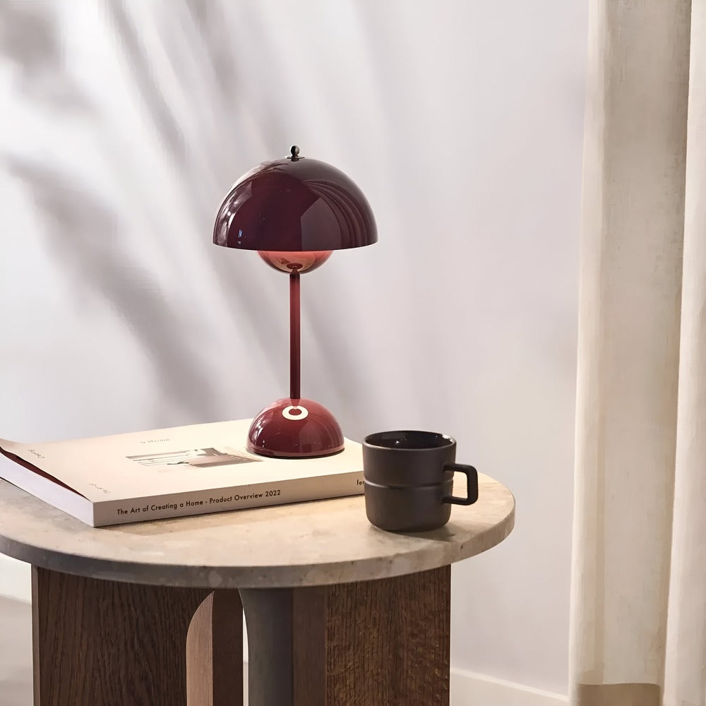 Elegant Glow - Modern Touch LED-Bordslampa med Svamp