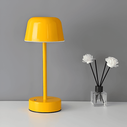 Färgglad LED-bordslampa i retrodesign, trådlös, USB