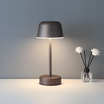 Färgglad LED-bordslampa i retrodesign, trådlös, USB