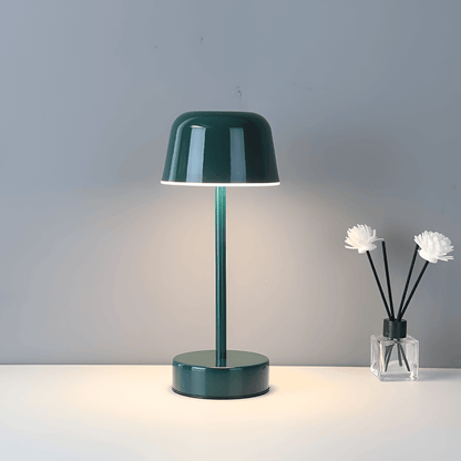 Färgglad LED-bordslampa i retrodesign, trådlös, USB