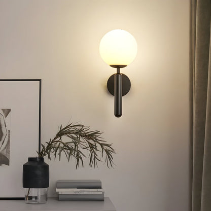 Glänsande Globe-Vägglampa - Snygg Kopparvägglampa - Vägglampor LED Inomhus