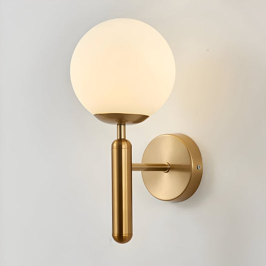 Glänsande Globe-Vägglampa - Snygg Kopparvägglampa - Vägglampor LED Inomhus