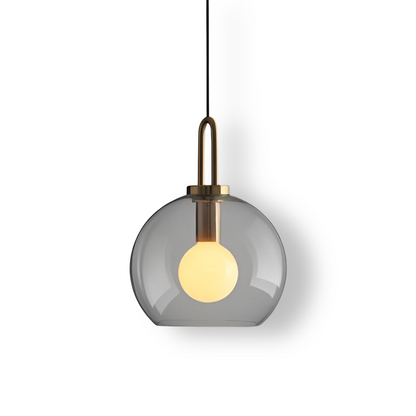 GlassGleam Taklampa - Enkelsidig Vintage Glasglobslampa