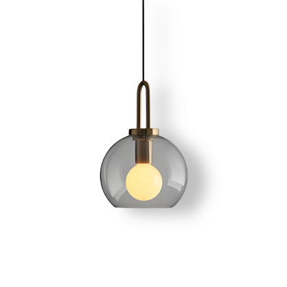 GlassGleam Taklampa - Enkelsidig Vintage Glasglobslampa