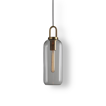 GlassGleam Taklampa - Enkelsidig Vintage Glasglobslampa