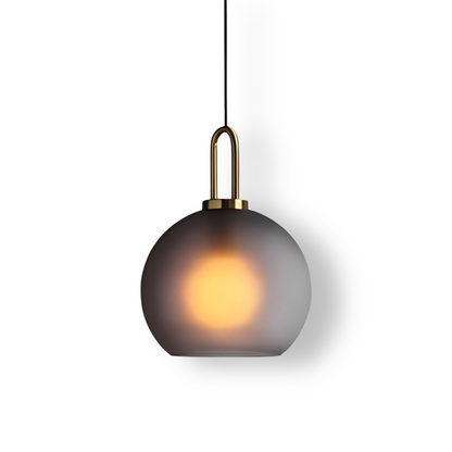 GlassGleam Taklampa - Enkelsidig Vintage Glasglobslampa