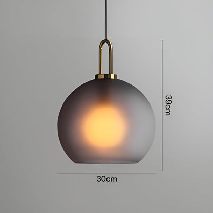 GlassGleam Taklampa - Enkelsidig Vintage Glasglobslampa
