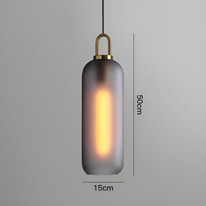 GlassGleam Taklampa - Enkelsidig Vintage Glasglobslampa