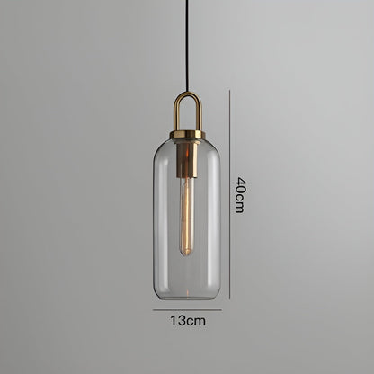 GlassGleam Taklampa - Enkelsidig Vintage Glasglobslampa
