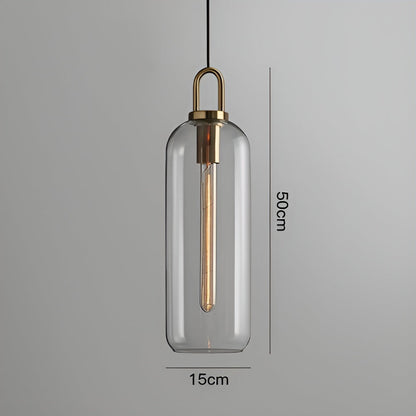 GlassGleam Taklampa - Enkelsidig Vintage Glasglobslampa