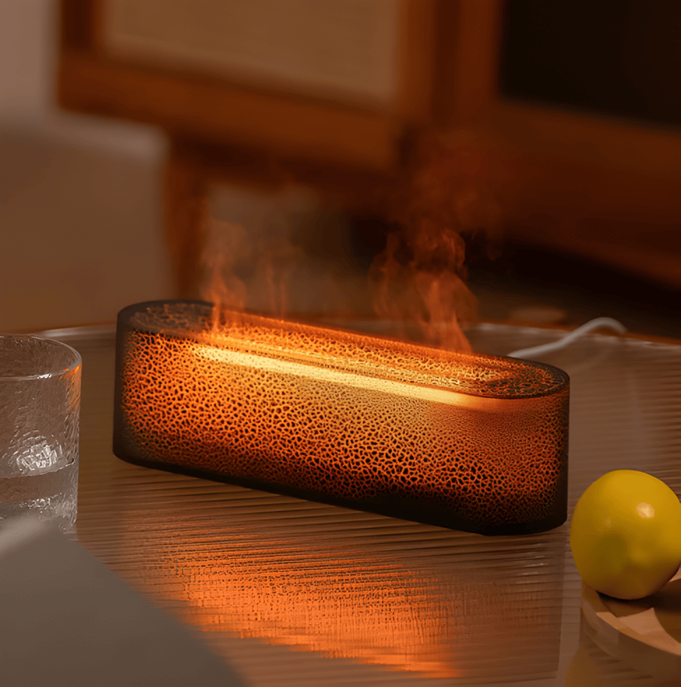 GloMist Luftfuktare - 7 Färgskiftande LED-lampor och USB-driven Aromdiffusor