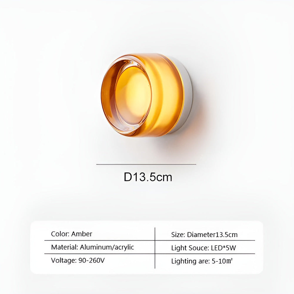 Jelly Gleam - Lyxig Vägglampa av Nordisk Gelé med LED-ljus