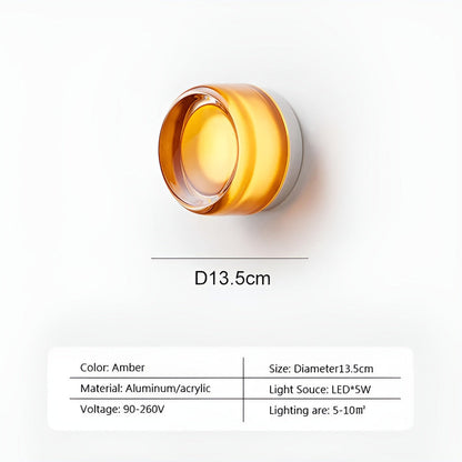 Jelly Gleam - Lyxig Vägglampa av Nordisk Gelé med LED-ljus
