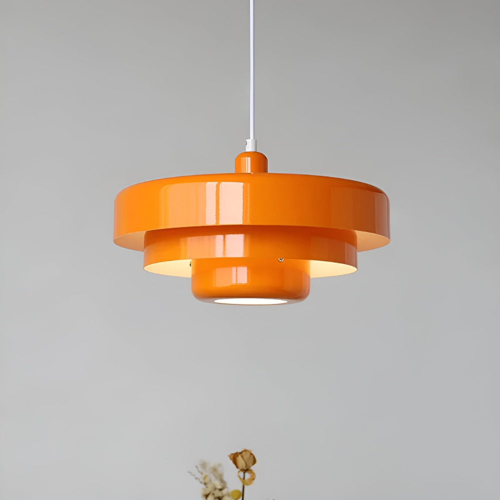 LUNARO - Orangefärgad vintage taklampa för taket